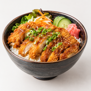 Panierte Huhn Donburi