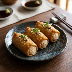 (3 Stk.) Inari nigiri (In Sojasauce eingelegte Tofu)