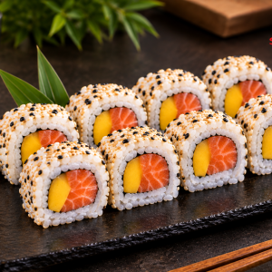 Lachs & Mango Roh (Raw)(8 Stk.)
