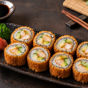 Hähnchen fried-sushi