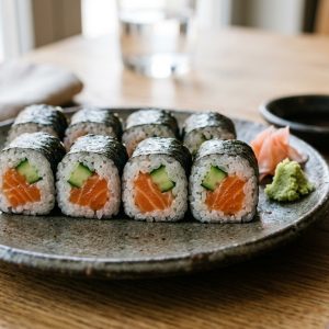 Lachs & Avocado Gekocht Roh (Raw) (8 Stk.)