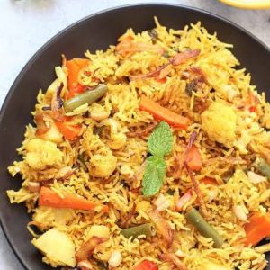 Vegetarisch Biryani Reis