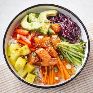 Gekochter Lachs