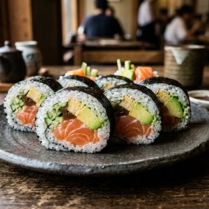 Lachs & Avocado Futomaki (8 Stk.)